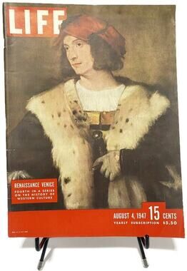 LIFE Magazine August 4 1947 Renaissance Venice Titian Portrait Cover Vintage